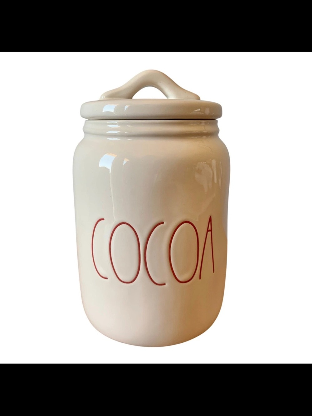 Rae Dunn cocoa canister